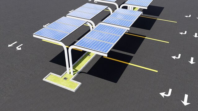 Modern electric vehicle charging station, ideal for EV infrastructure, clean energy, sustainable transportation, and green mobility concepts.