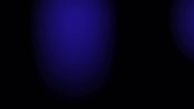 Dynamic Pulsing Blue Light Leaks and Abstract Glow on Black