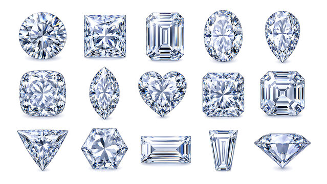 Diamond Vector Icon Set