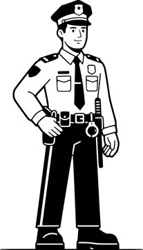police officer vector