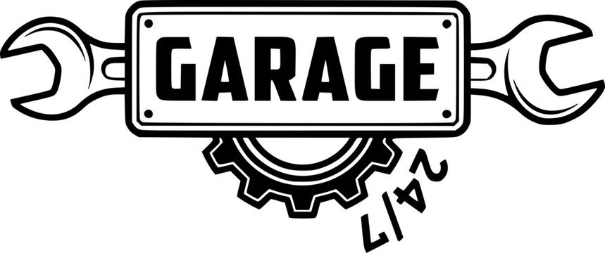 garage logo vector