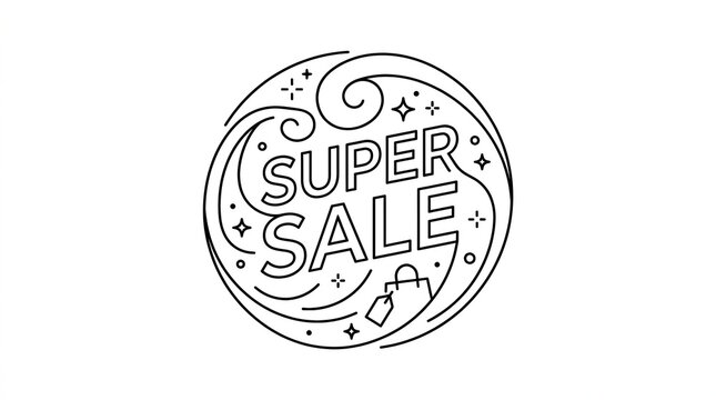 Super sale shopping discount icon