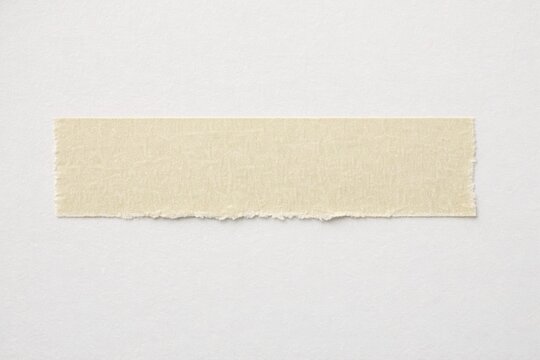 A piece of paper with rough edges and fibers, possibly from a notebook or book