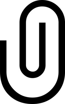 Minimalist letter U logo design template. Modern monogram icon for branding and corporate identity