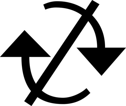 Recycling symbol with circular arrows for sustainability. Eco-friendly loop icon for green business and zero waste campaigns