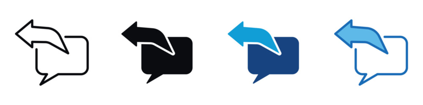 Response Icon Set Multiple Style Of