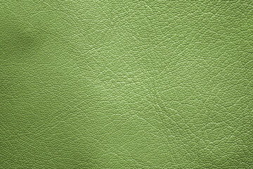 Obraz premium Green leather texture as a background with a detailed close up view