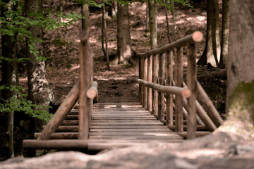 Obraz premium old wooden staircase