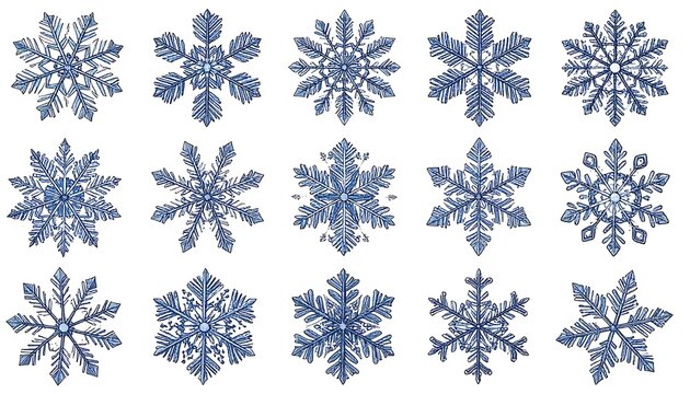 Blue floral pattern seamless design background.