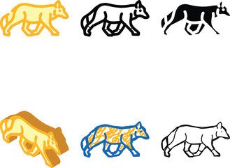 Obraz premium fox animal color icon edition vector. fox animal sign. isolated symbol illustration
