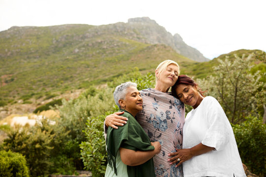 Friends Share a Moment in the Mountains