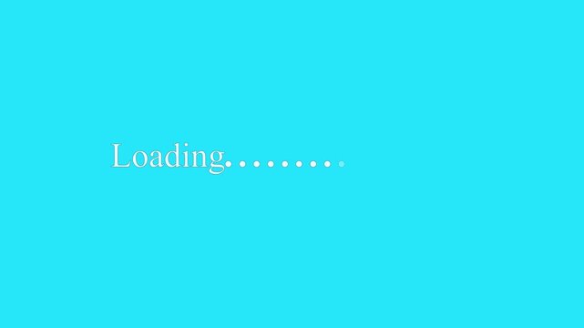 loading thinking animation on black background animated, text message popping up animation, dot slow network animation