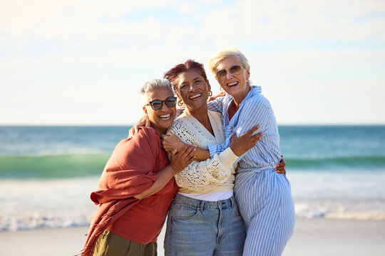 Three Friends at the Beach