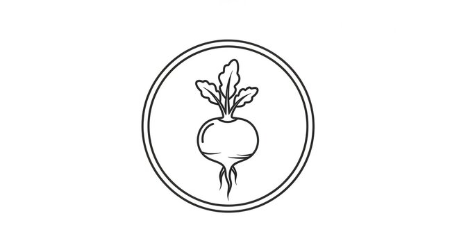 beetroot leafy vegetable logo