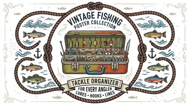 vintage fishing poster collection