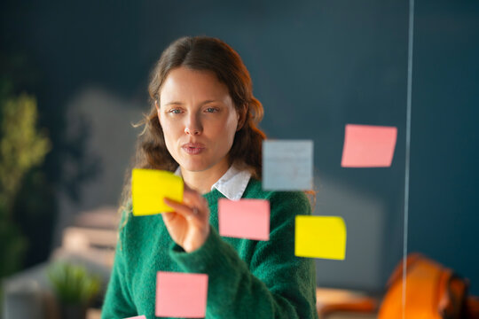 Planning Ideas on a Glass Board
