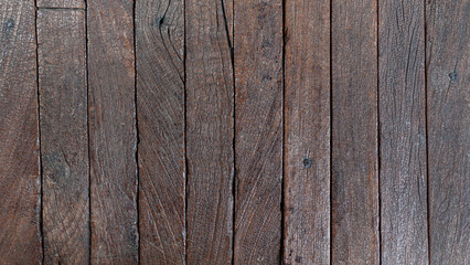 Fototapeta premium Dark wood plank timber texture surface grain material architecture structure element pattern construction renovation decoration environment ecology history preservation detail