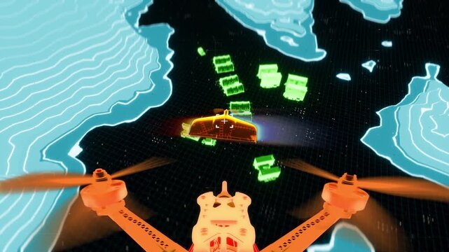 FPV drone intercepting enemy reconnaissance drone over critical infrastructure