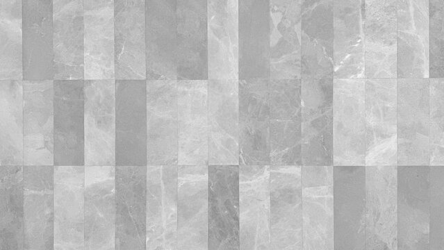 Modern Grey Marble Rectangular Wall Tiles Texture Background Abstract Natural Stone Vertical Slate Pattern Seamless Architecture Surface Floor Cladding Interior Exterior Design.