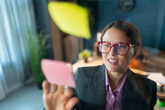Holding a Sticky Note During Planning
