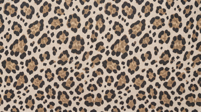 Wild Cheetah Spot Pattern, Neutral Beige Leopard Skin Texture Animal Print Seamless Vector Tile