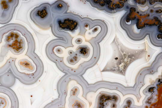Agate From Morocco With Eyes Close Up  