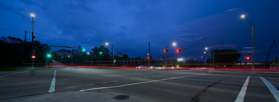 Blue Hour Traffic Light Trails