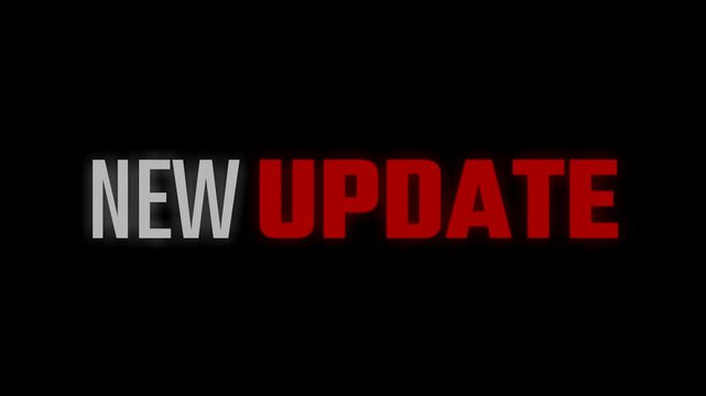 New Update Neon Text Animation for Technology News and Software Release