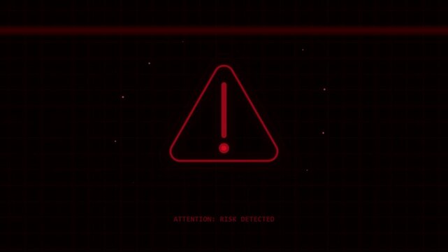 Prominent Warning Message Access Denied on a Digital Screen, Signifying a Cybersecurity Event, Restricted System, or Data Protection.