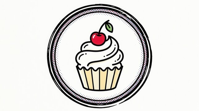 cupcake with cherry on top