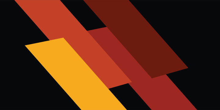 Abstract Orange and Red Diagonal Geometric Background with Layered Shapes. Suit for banner, web, brochure, pamflet, poster and presentation