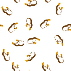 Obraz premium toucan bird isometric seamless pattern. toucan bird sign illustration