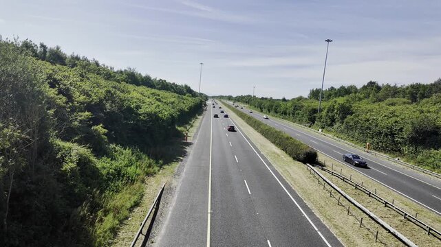 driving on highway m1 in ireland