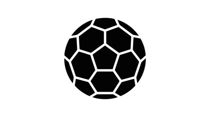 Fototapeta premium Vector illustration of black and white soccer ball icon vector illustration on a transparent background