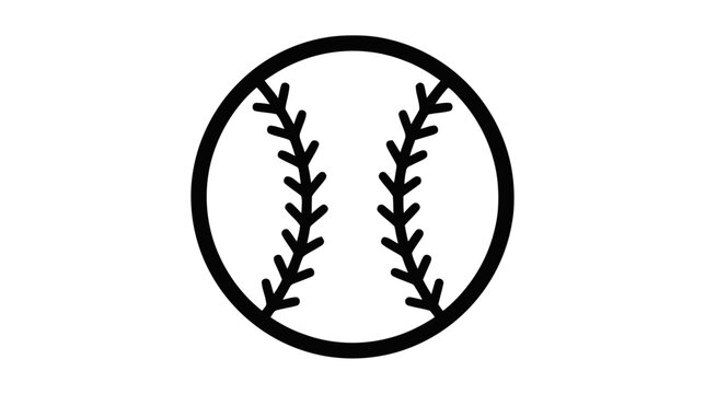 Vector illustration of baseball icon on a transparent background