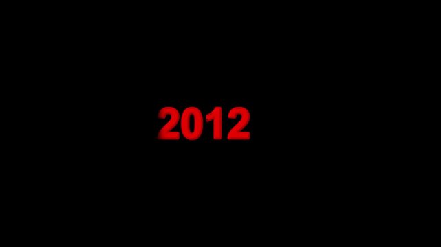 Scrolling Timeline Years from 2000 to 2022 on Black Background Left Moving Year Animation