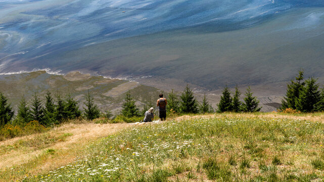 Panoramic Views of Samish Bay from Samish Overlook, Washington, USA