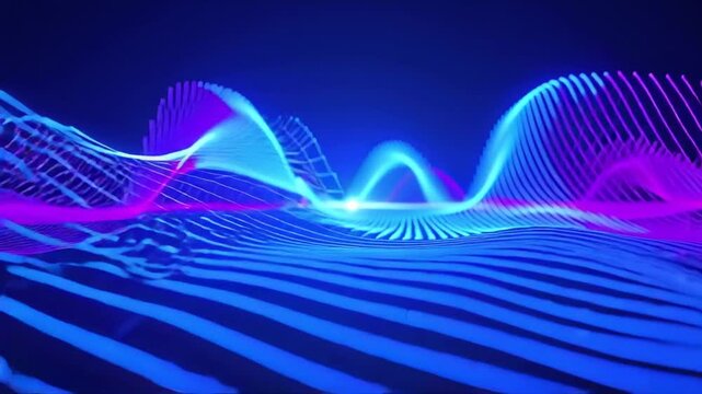 Abstract Biotechnology Background Featuring DNA Double Helix