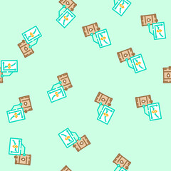 Fototapeta premium oil price industry vector seamless pattern oil price industry sign illustration