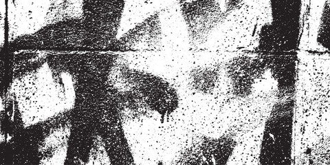 Grungy concrete wall with black spray paint graffiti texture during daylight urban exploration © DARK GRASS
