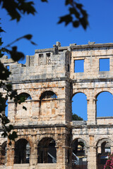 Obraz premium Arena Pula is an ancient Roman amphitheatre in Pula, Croatia. 