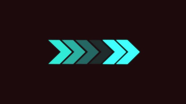 Arrow right-directional arrow loop animation. Animated arrows for the overlay video layer