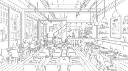 Fototapeta premium vector sketch of house