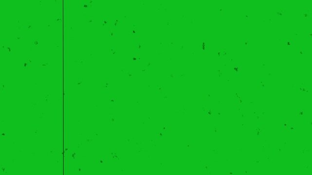 VHS defects, artifacts and noise. chroma key, green box, green, old film effect, dust, scratch, overlay, grain, grunge, vhs, damage, film, background green screen. 4K Video.