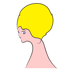 見つめる女性