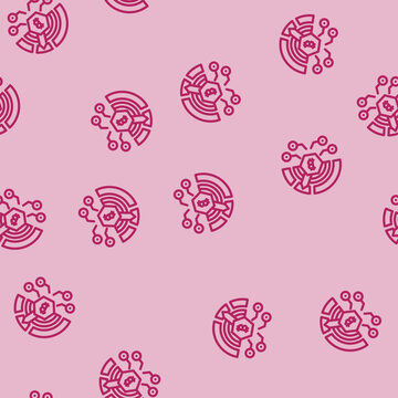 difficulty cryptocurrency mining line seamless pattern difficulty cryptocurrency mining thin line illustration