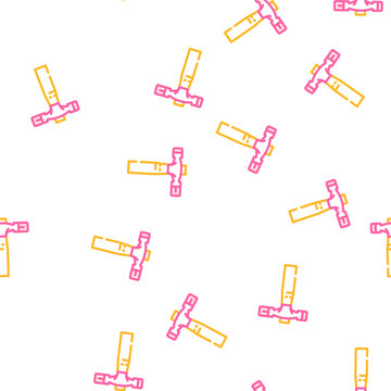 blocking hammer vector seamless pattern blocking hammer sign illustration