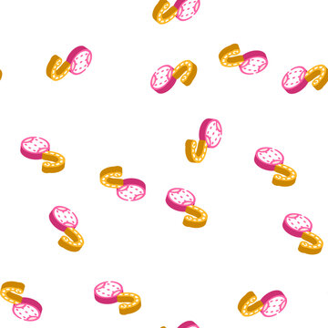 roly-poly pet toy isometric seamless pattern. roly-poly pet toy sign illustration