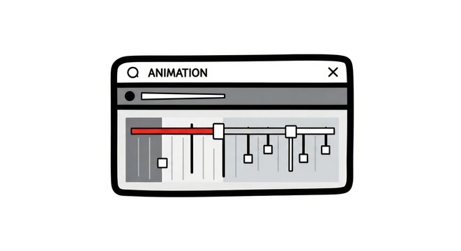 Animation software interface design concept.