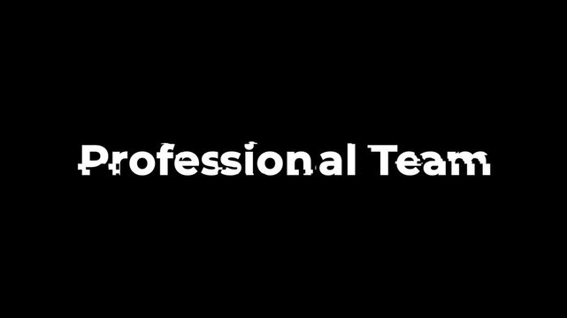 Minimalist Digital Glitch Text Logo Animation With Clean White Capital Letters and Random Static Interference Glitches on Plain Black Background